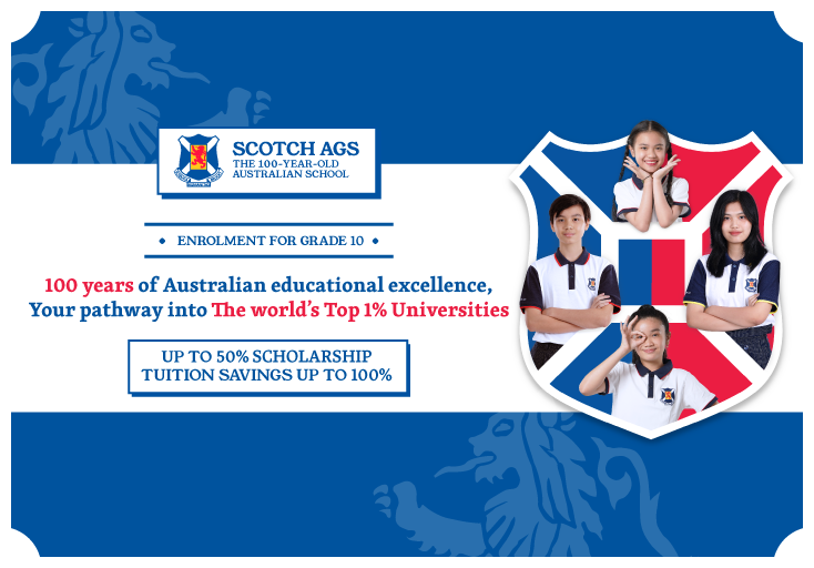 Scotch AGS enrolls Australian International High School (Grade 10), Scholarship up to 50%, Tuition Savings 100%