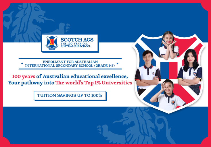 Scotch AGS enrolls Australian International Secondary School (Grades 6-9), Tuition Savings 100%