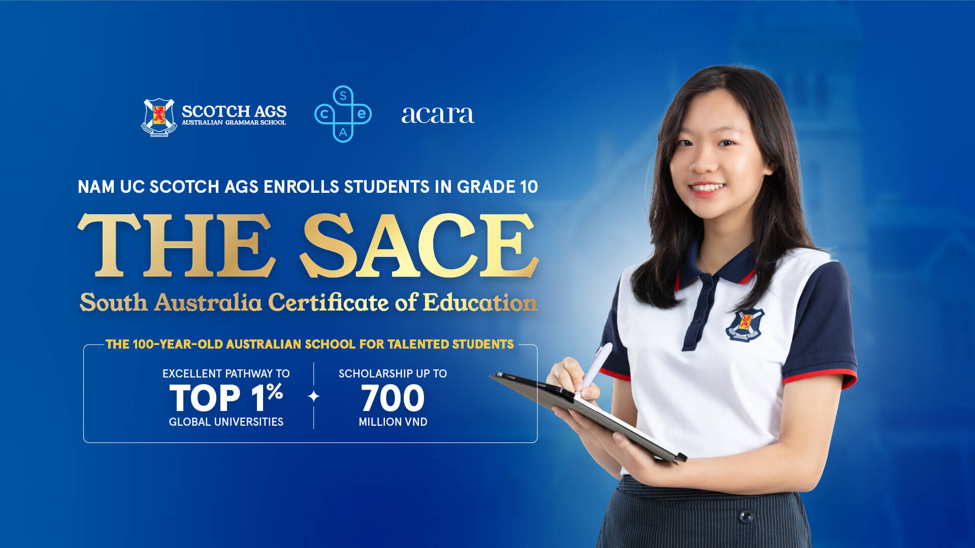 Banner Nam UC Scotch AGS enrolls students in Grade 10